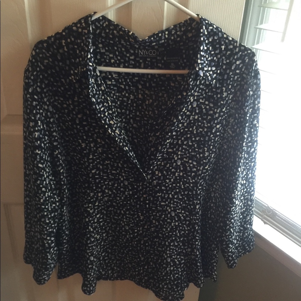 New York and co button down shirt size xl